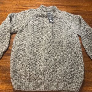 Grigoropoulos Brothers Olympic Gray Handknitted Wool Sweater NEW- Unisex M